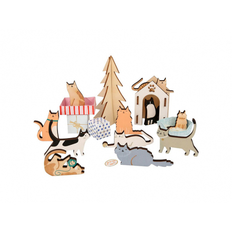 Acheter Calendrier de l'avent chats de Noël - 24 pièces - 45,99 € en ligne sur La Petite Epicerie - Loisirs créatifs