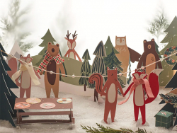 Acheter Calendrier de l'avent Noël avec les animaux de la forêt en papier - 24 pièces - 31,99 € en ligne sur La Petite Epicer...