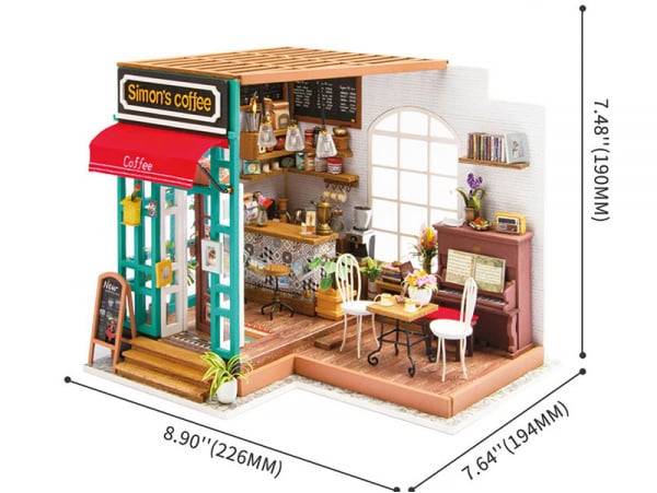 Acheter Pièce miniature - Le café de Simon - 49,99 € en ligne sur La Petite Epicerie - Loisirs créatifs