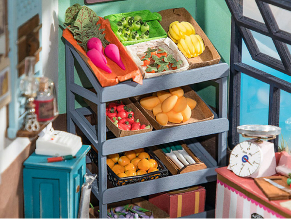 Acheter Pièce miniature - Le marché aux fruits de Carl - 49,99 € en ligne sur La Petite Epicerie - Loisirs créatifs