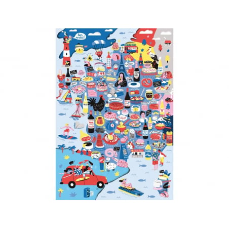Acheter Puzzle Bon appétit carte de france - 1000 pièces - 38,99 € en ligne sur La Petite Epicerie - Loisirs créatifs