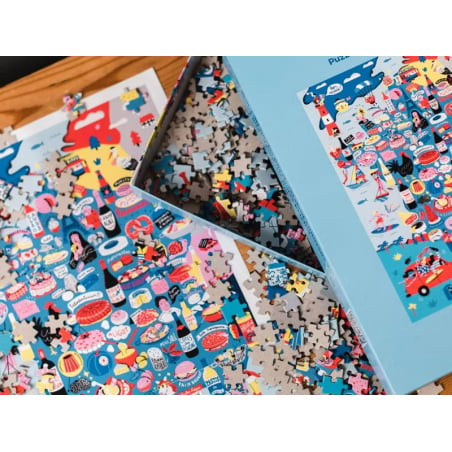 Acheter Puzzle Bon appétit carte de france - 1000 pièces - 38,99 € en ligne sur La Petite Epicerie - Loisirs créatifs