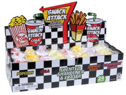 Acheter Taille crayon et gomme parfumée Snack Attack - Aléatoire - 1,99 € en ligne sur La Petite Epicerie - Loisirs créatifs