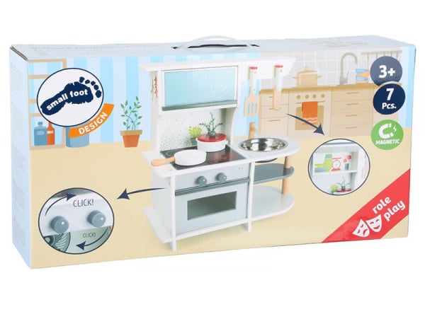 Acheter Cuisine en bois épurée pour enfants - 89,99 € en ligne sur La Petite Epicerie - Loisirs créatifs