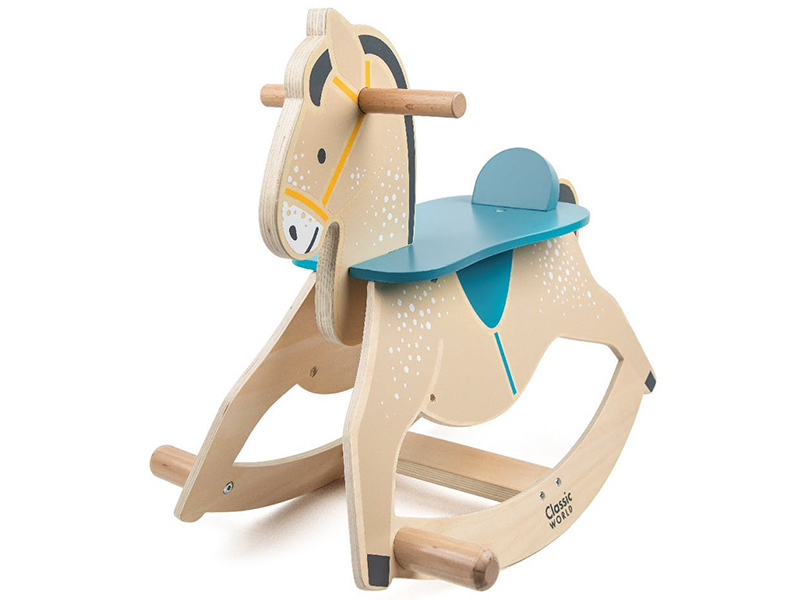 Découvrez ce beau cheval à bascule en bois, Jouet pour enfants