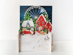 Acheter Carte pop-up grande roue Noël Miniature World - Alljoy Design - 3,99 € en ligne sur La Petite Epicerie - Loisirs créa...