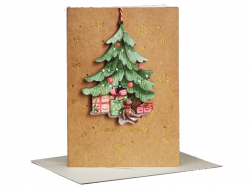 Acheter Carte de Noël à Ornement en bois - Sapin - 3,49 € en ligne sur La Petite Epicerie - Loisirs créatifs