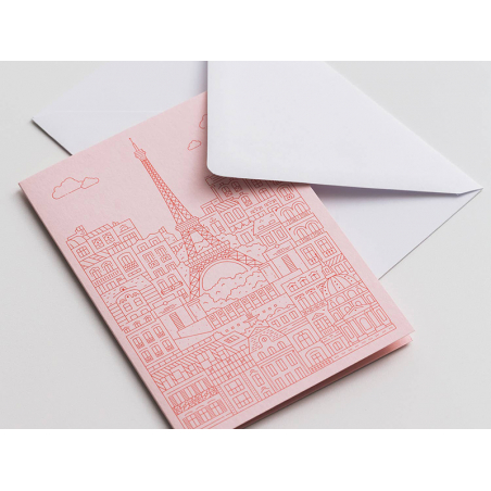 Acheter Carte Paris rose - The City Works - 3,79 € en ligne sur La Petite Epicerie - Loisirs créatifs