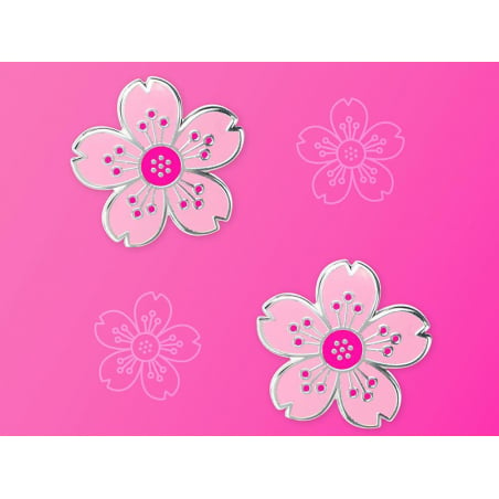 Acheter Porte-clés fleur de cerisier en émail - 16,99 € en ligne sur La Petite Epicerie - Loisirs créatifs