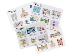 Acheter Lot de 4 cartes postales illustrées Paris - Wanderworld - 6,99 € en ligne sur La Petite Epicerie - Loisirs créatifs