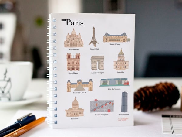 Acheter Cahier à spirales Paris - Wanderworld - 8,49 € en ligne sur La Petite Epicerie - Loisirs créatifs
