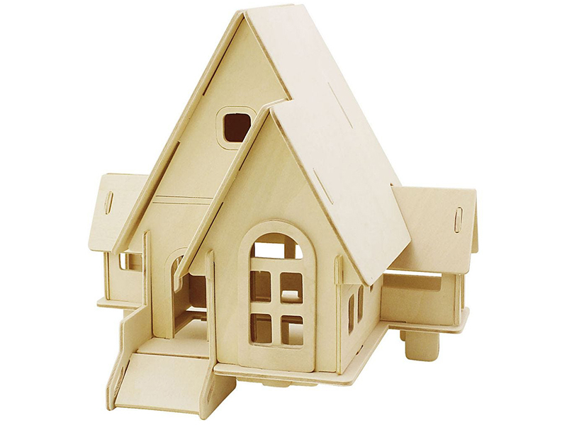 Acheter Kit de construction 3D en bois - Maison avec rampe - 15,99 € en ligne sur La Petite Epicerie - Loisirs créatifs