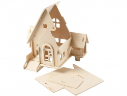 Acheter Kit de construction 3D en bois - Maison avec rampe - 15,99 € en ligne sur La Petite Epicerie - Loisirs créatifs