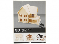 Acheter Kit de construction 3D en bois - Maison avec véranda - 15,99 € en ligne sur La Petite Epicerie - Loisirs créatifs