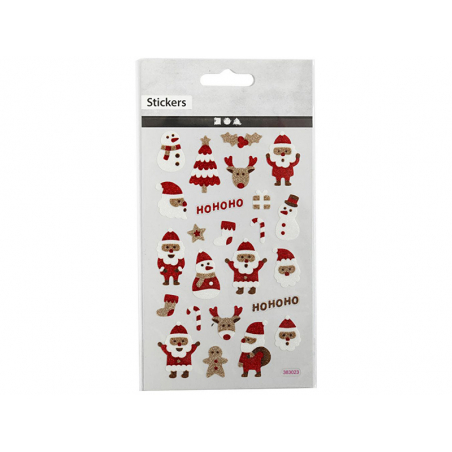 Acheter Autocollants/stickers à paillettes Père Noël - 1,79 € en ligne sur La Petite Epicerie - Loisirs créatifs