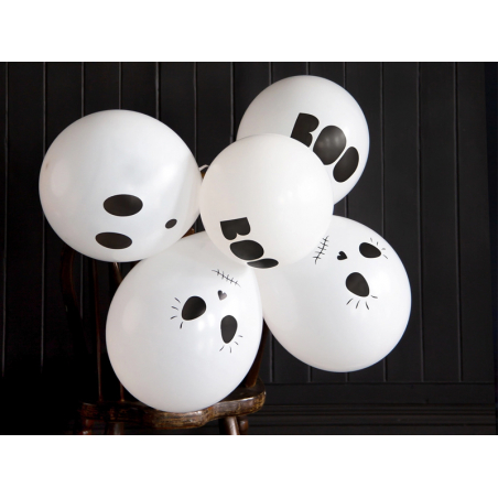 Acheter Lot de 5 ballons Halloween Fantômes - Talking Tables - 6,99 € en ligne sur La Petite Epicerie - Loisirs créatifs