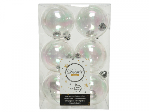 Acheter Lot de 12 Boules de Noël incassables nacrées - Transparentes - 6 cm - 10,99 € en ligne sur La Petite Epicerie - Loisi... Acheter Lot de 12 Boules de Noël incassables nacrées - Transparentes - 6 cm - 10,99 € en ligne sur La Petite Epicerie - Loisi...