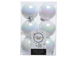 Acheter Lot de 12 Boules de Noël incassables - Blanc nacré - 6 cm - 7,99 € en ligne sur La Petite Epicerie - Loisirs créatifs