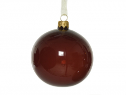 Acheter Boule de Noël en verre fumé - Transparent bordeaux - 8 cm - 2,59 € en ligne sur La Petite Epicerie - Loisirs créatifs