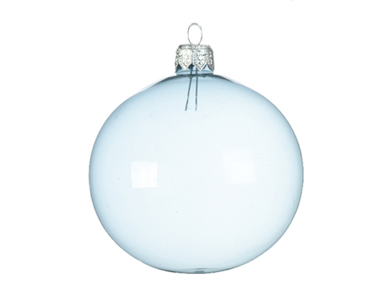 Boules de Noël bleues / Boîte de rangement décoration de Noël 49 cm