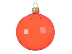 Acheter Boule de Noël en verre fumé - Transparent rouge - 8 cm - 2,59 € en ligne sur La Petite Epicerie - Loisirs créatifs