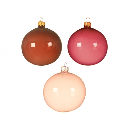 Acheter Boule de Noël en verre fumé - Transparent violet - 8 cm - 2,59 € en ligne sur La Petite Epicerie - Loisirs créatifs