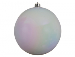 Acheter Grosse Boule de Noël incassable XL - Blanc nacré - 20 cm - 18,99 € en ligne sur La Petite Epicerie - Loisirs créatifs