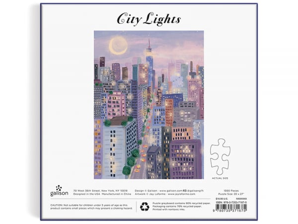 Acheter Puzzle City Lights - 1000 pièces - 22,99 € en ligne sur La Petite Epicerie - Loisirs créatifs