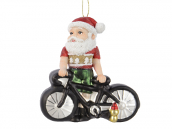 Acheter Suspension de Noël en verre - Père Noël vélo Noir - 10,99 € en ligne sur La Petite Epicerie - Loisirs créatifs