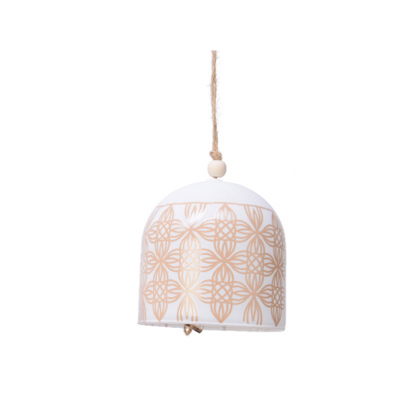 Acheter Cloche de Noël bohème en verre blanc - Motifs fleurs - 8,49 € en ligne sur La Petite Epicerie - Loisirs créatifs