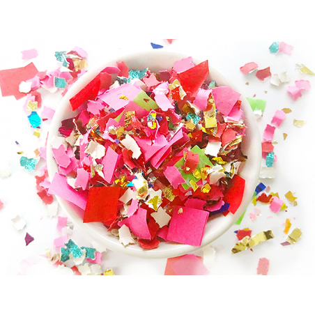 Acheter Mélange de confettis de Noël Kitschy - Tons rose, rouge et or - 9,99 € en ligne sur La Petite Epicerie - Loisirs créa...