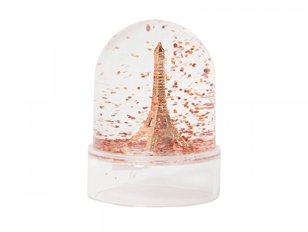 Acheter Mini-boule à neige Tour Eiffel cuivrée - Paillettes cuivrées - 6,19 € en ligne sur La Petite Epicerie - Loisirs créatifs