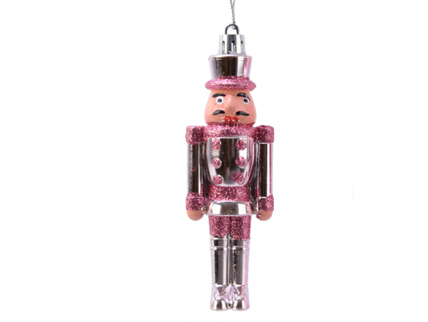 Acheter Suspension de Noël Casse-Noisette nacré - Rose fuchsia et blanc - 1,99 € en ligne sur La Petite Epicerie - Loisirs cr...