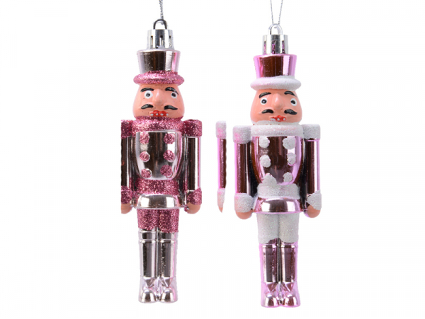 Acheter Suspension de Noël Casse-Noisette nacré - Argent et rose - 1,99 € en ligne sur La Petite Epicerie - Loisirs créatifs