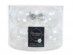 Acheter Lot de 10 boules de Noël en verre transparent - 6 cm - 8,49 € en ligne sur La Petite Epicerie - Loisirs créatifs