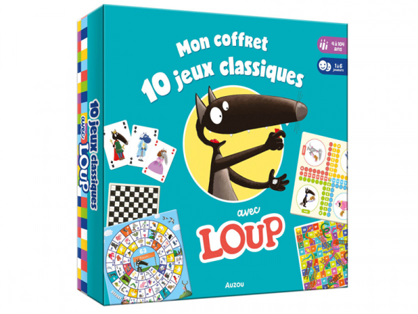 Acheter Mon coffret 10 Jeux classiques avec Loup - Auzou - 28,99 € en ligne sur La Petite Epicerie - Loisirs créatifs