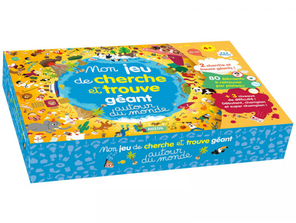 Acheter Mon jeu cherche et trouve géant autour du monde - Auzou Jeux - 22,99 € en ligne sur La Petite Epicerie - Loisirs créa...