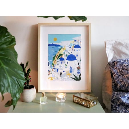 Acheter Coffret peinture au numéro - Petit Pinceau - Santorini par Maja Tomljanovic - 22,99 € en ligne sur La Petite Epicerie...
