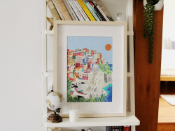 Acheter Coffret peinture au numéro - Petit Pinceau - Cinque terre par Kenzie Elston - 22,99 € en ligne sur La Petite Epicerie...