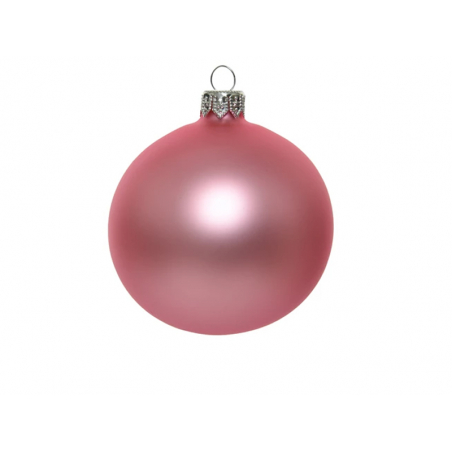 Acheter Boule de Noël en verre satiné - Rose 6 cm - 1,39 € en ligne sur La Petite Epicerie - Loisirs créatifs