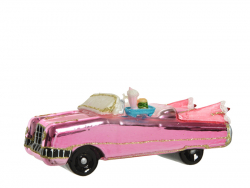 Acheter Suspension de Noël en verre - Cadillac Rose - 9,99 € en ligne sur La Petite Epicerie - Loisirs créatifs