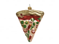 Acheter Suspension de Noël en verre - Part de pizza - 7,99 € en ligne sur La Petite Epicerie - Loisirs créatifs