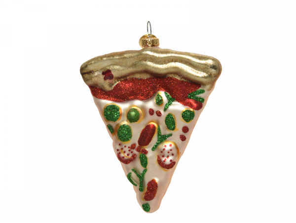 Acheter Suspension de Noël en verre - Part de pizza - 7,99 € en ligne sur La Petite Epicerie - Loisirs créatifs