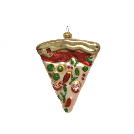 Acheter Suspension de Noël en verre - Part de pizza - 7,99 € en ligne sur La Petite Epicerie - Loisirs créatifs