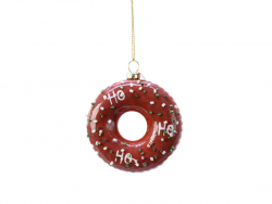 Acheter Suspension de Noël en verre - Donut bordeaux - 7,99 € en ligne sur La Petite Epicerie - Loisirs créatifs