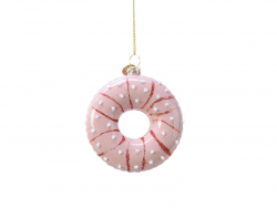 Acheter Suspension de Noël en verre - Donut rose - 7,99 € en ligne sur La Petite Epicerie - Loisirs créatifs