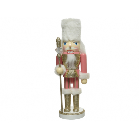 Acheter Grand Casse-Noisette en bois rose à paillettes or - Chapka - 38 cm - 35,99 € en ligne sur La Petite Epicerie - Loisir...
