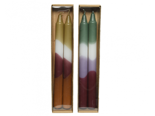 Acheter Lot de 2 Bougies en dégradé - Bordeaux et taupe - 4,49 € en ligne sur La Petite Epicerie - Loisirs créatifs