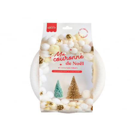 Acheter Kit couronne de Noël - Blanc - 16,99 € en ligne sur La Petite Epicerie - Loisirs créatifs