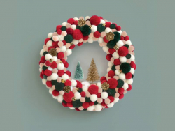 Acheter Kit couronne de Noël - Rouge et vert - 16,99 € en ligne sur La Petite Epicerie - Loisirs créatifs